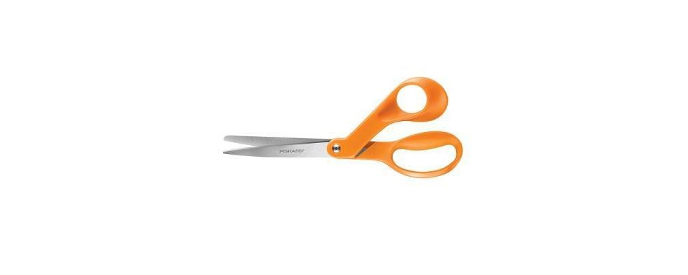 slide 2 of 5, Fiskars 8" Premier Bent Sewing Scissors - Orange, 1 ct