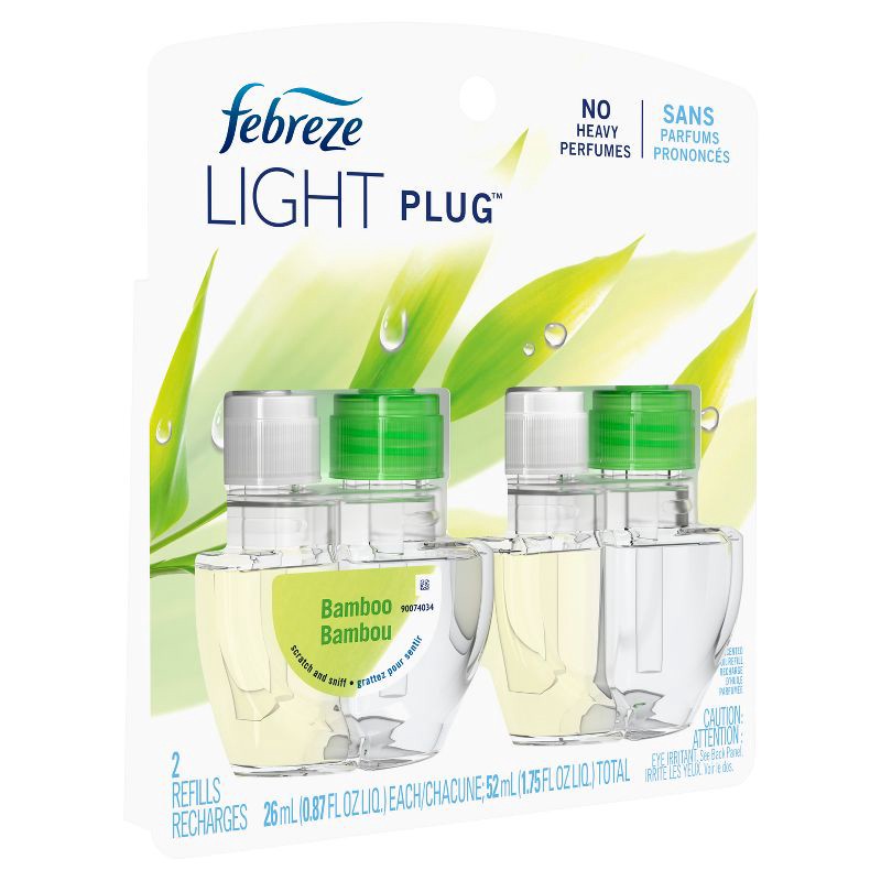 slide 14 of 14, Febreze Light Plug Refill with Fade Defy Technology - Bamboo - 2pk, 2 ct