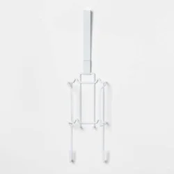 Over The Door Ironing Board Caddy White - Room Essentials™: Metal Cleaning Tool, 19.5" Height, 5.5" Width, 4" Depth