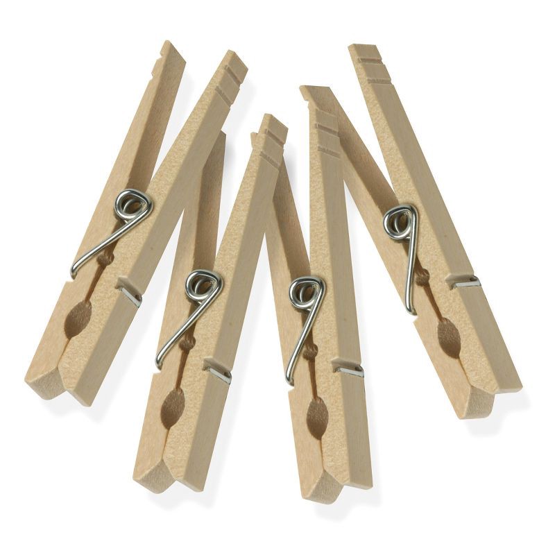 slide 1 of 3, 50pk Clothespins Light Brown - Room Essentials™, 50 ct