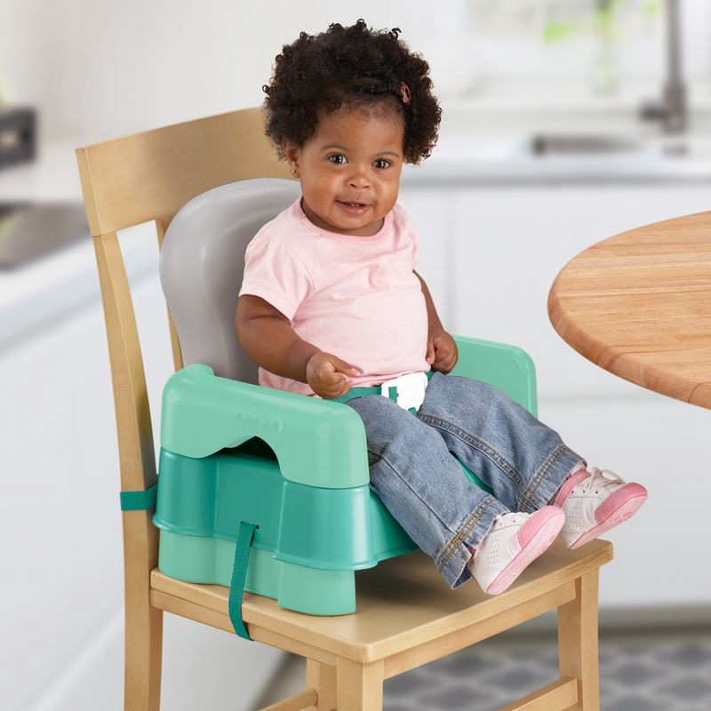 slide 3 of 14, Safety 1st Sit, Snack & Go Feeding Booster Seat - Green, 1 ct