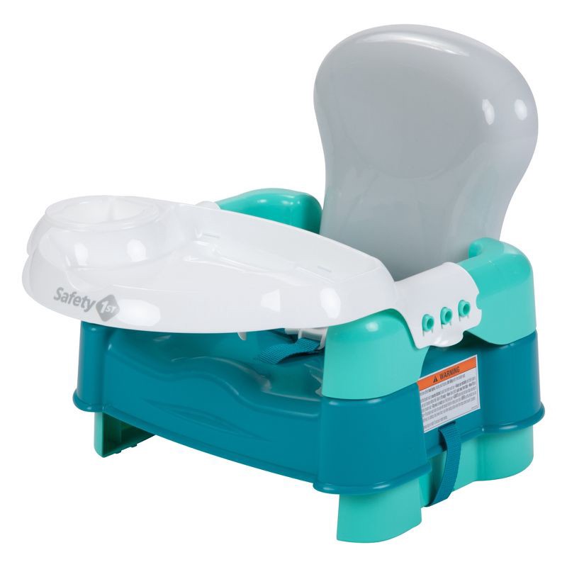 slide 1 of 14, Safety 1st Sit, Snack & Go Feeding Booster Seat - Green, 1 ct