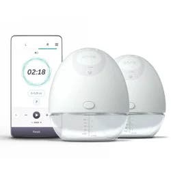 Elvie Hands-Free Wearable Electric Breast Pump: Adjustable Speed, Controlled by Smartphone App, Includes Connector Valves