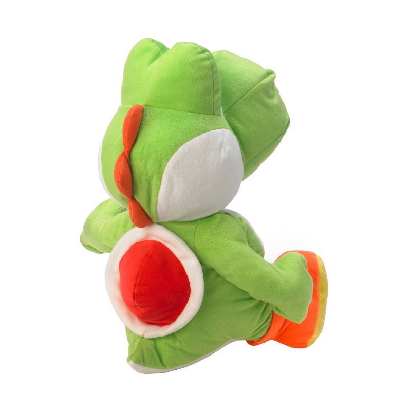 slide 2 of 5, Super Mario Nintendo Mario Yoshi Kids' Cuddle Pillow Green, 1 ct