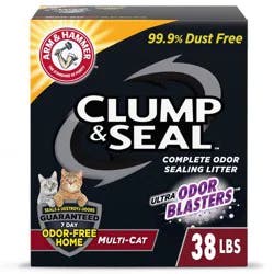 Arm & Hammer Clump & Seal Multi-Cat Clumping Cat Litter - 38lbs