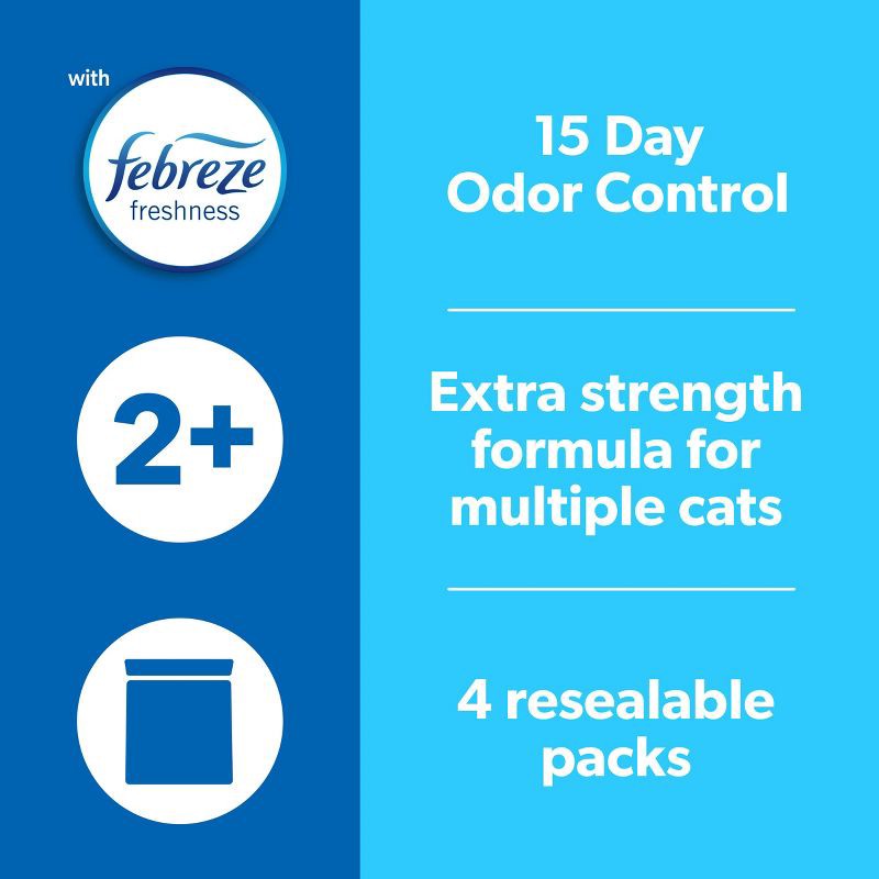 slide 8 of 16, Fresh Step Multi-Cat Scented Litter with The Power of Febreze Clumping Cat Litter - 38lb, 38 lb