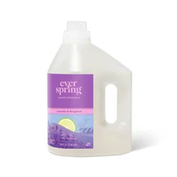 Lavender & Bergamot Concentrated Liquid Laundry Detergent 64 Loads - 100 fl oz - Everspring™: Paraben-Free, Non-Toxic, Phosphate-Free