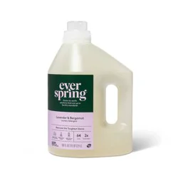 Lavender & Bergamot Concentrated Liquid Laundry Detergent 64 Loads - 100 fl oz - Everspring™