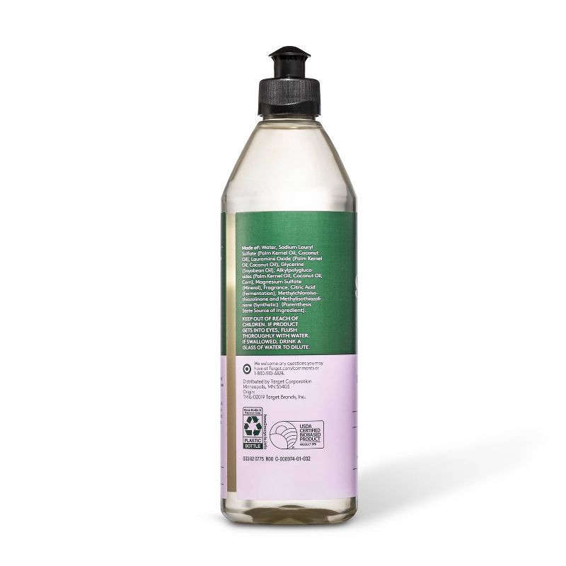 slide 2 of 3, Lavender & Bergamot Liquid Dish Soap - 18 fl oz - Everspring™, 18 fl oz