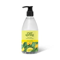 Liquid Hand Soap - Lemon & Mint - 12 fl oz - Everspring™: Paraben-Free, Non-Toxic, Pump Bottle, Animal By-Product-Free