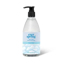 Liquid Hand Soap - Fragrance Free - 12 fl oz - Everspring™: Hypoallergenic, Paraben-Free, Non-Toxic, Phthalate-Free