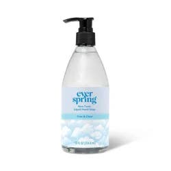 Liquid Hand Soap - Fragrance Free - 12 fl oz - Everspring™: Hypoallergenic, Paraben-Free, Non-Toxic, Phthalate-Free
