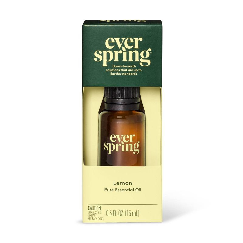 slide 1 of 3, Lemon Pure Essential Oil - 0.5 fl oz - Everspring™, 0.5 fl oz