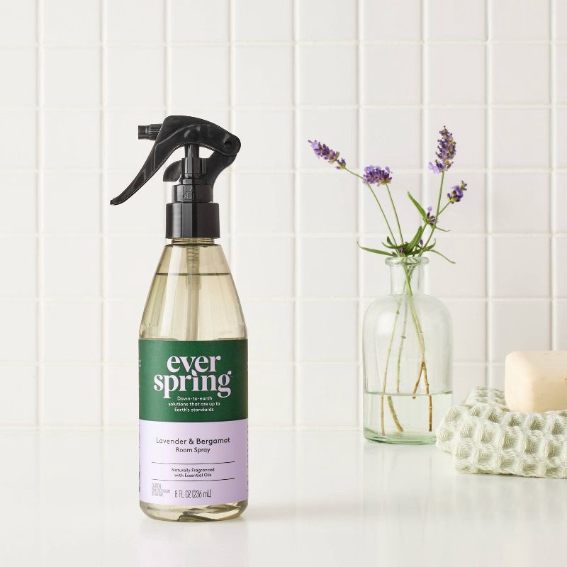 slide 2 of 3, Room Spray - Lavender & Bergamot - 8 fl oz - Everspring™, 8 fl oz
