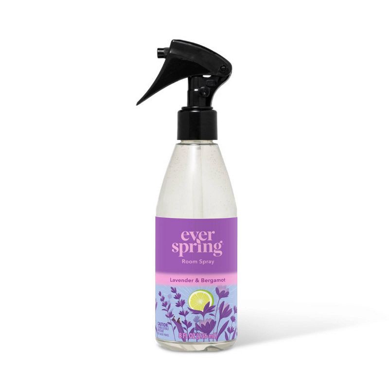 slide 1 of 4, Room Spray - Lavender & Bergamot - 8 fl oz - Everspring™, 8 fl oz