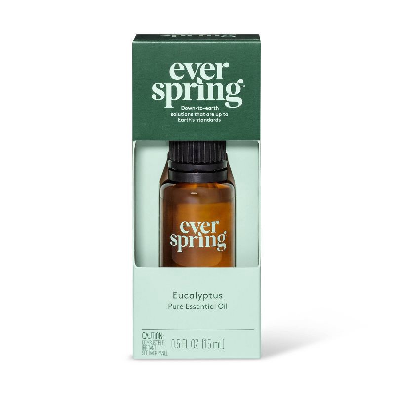 slide 1 of 3, Eucalyptus Pure Essential Oil - 0.5 fl oz - Everspring™, 0.5 fl oz