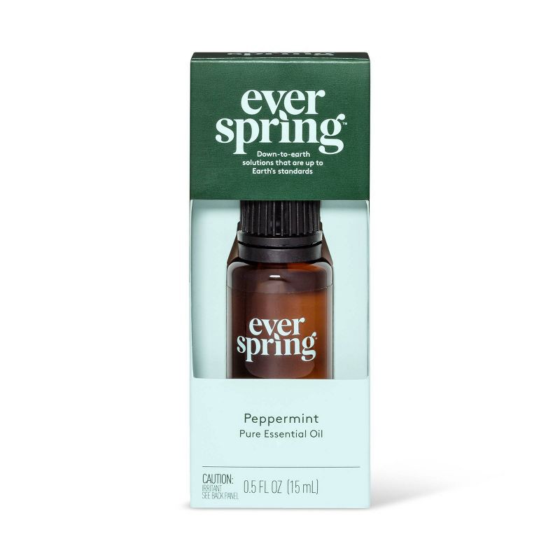 slide 1 of 3, Peppermint Pure Essential Oil - 0.5 fl oz - Everspring™, 0.5 fl oz