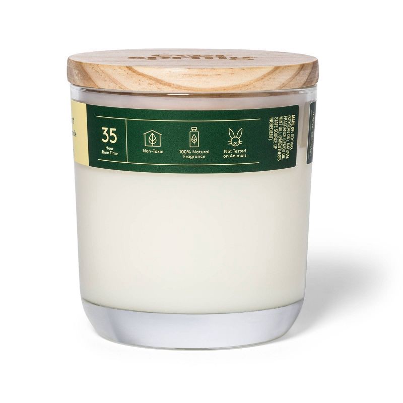 slide 3 of 4, 2-Wick Lemon & Mint 100% Soy Wax Candle - 8oz - Everspring™, 8 oz