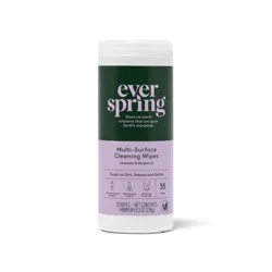 Lavender & Bergamot All Surface Cleaning Wipes - 35ct - Everspring™