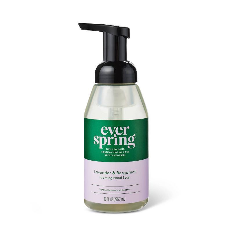 slide 1 of 5, Foaming Hand Soap - Lavender & Bergamot - 10 fl oz - Everspring™, 10 fl oz