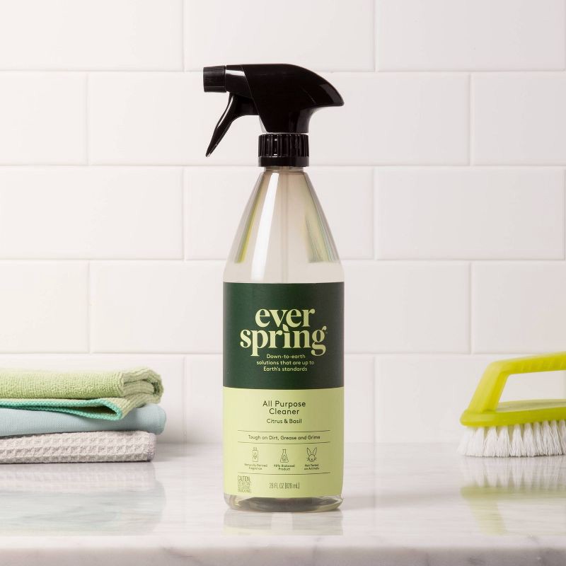slide 2 of 4, Citrus & Basil All Purpose Cleaner - 28 fl oz - Everspring™, 28 fl oz