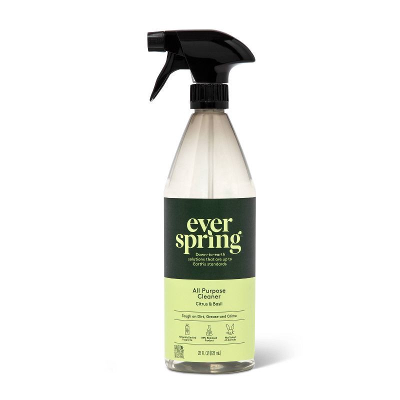 slide 1 of 4, Citrus & Basil All Purpose Cleaner - 28 fl oz - Everspring™, 28 fl oz