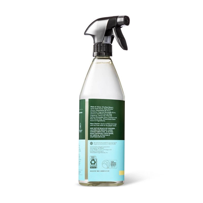 slide 3 of 3, Lemon & Mint Glass Cleaner - 28 fl oz - Everspring™, 28 fl oz