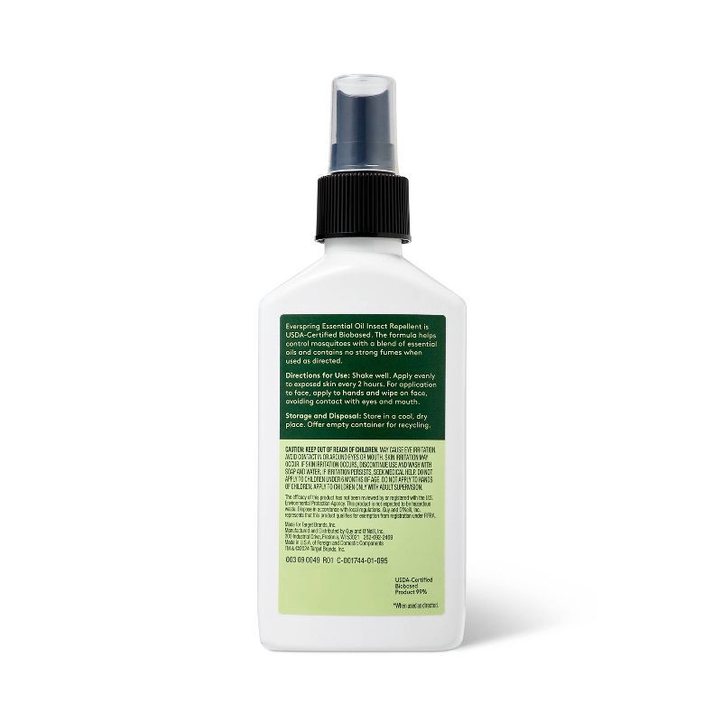 slide 3 of 3, Essential Oil Insect Repellent Spray - 6 fl oz - Everspring™, 6 fl oz
