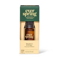 Mandarin & Ginger Essential Oil Blend - 0.5 fl oz - Everspring™