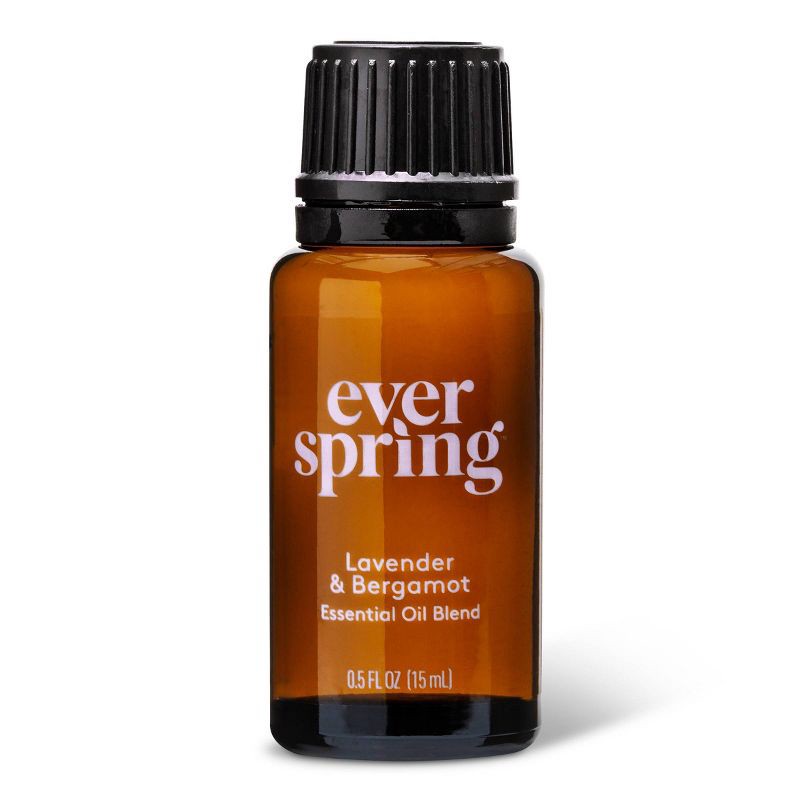 slide 2 of 3, Lavender & Bergamot Essential Oil Blend - 0.5 fl oz - Everspring™, 0.5 fl oz