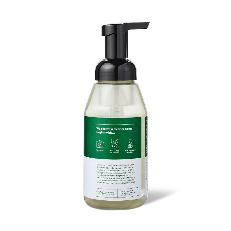 slide 3 of 5, Foaming Hand Soap - Fragrance Free - 10 fl oz - Everspring™, 10 fl oz