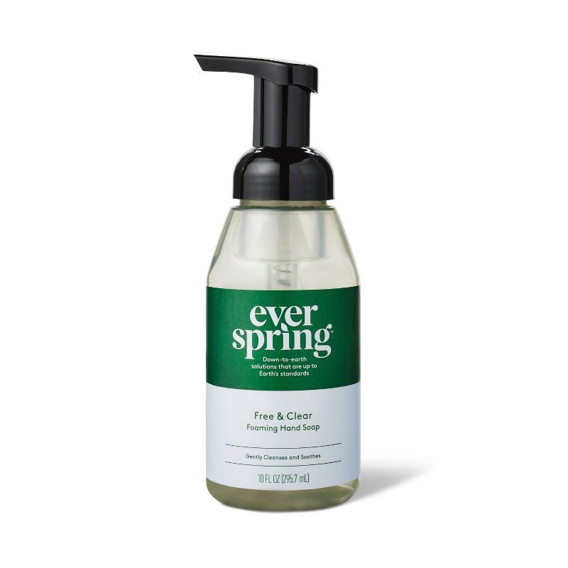 slide 1 of 5, Foaming Hand Soap - Fragrance Free - 10 fl oz - Everspring™, 10 fl oz