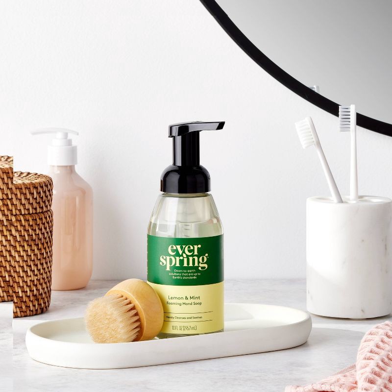 slide 2 of 5, Foaming Hand Soap - Lemon & Mint - 10 fl oz - Everspring™, 10 fl oz