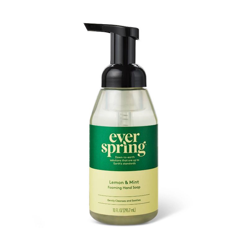 slide 1 of 5, Foaming Hand Soap - Lemon & Mint - 10 fl oz - Everspring™, 10 fl oz