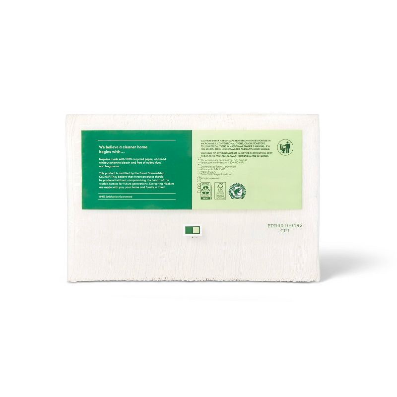 slide 3 of 3, 100% Recycled Napkins - 250ct - Everspring™, 250 ct