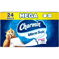 Charmin Ultra Soft Toilet Paper - 24 Mega Rolls
