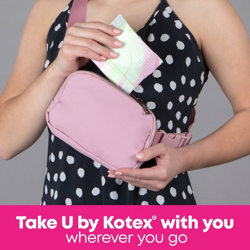 slide 6 of 10, U by Kotex Balance Sized for Teens Ultra-Thin Pads with Wings - Extra Absorbency - Unscented - 28ct, 28 ct