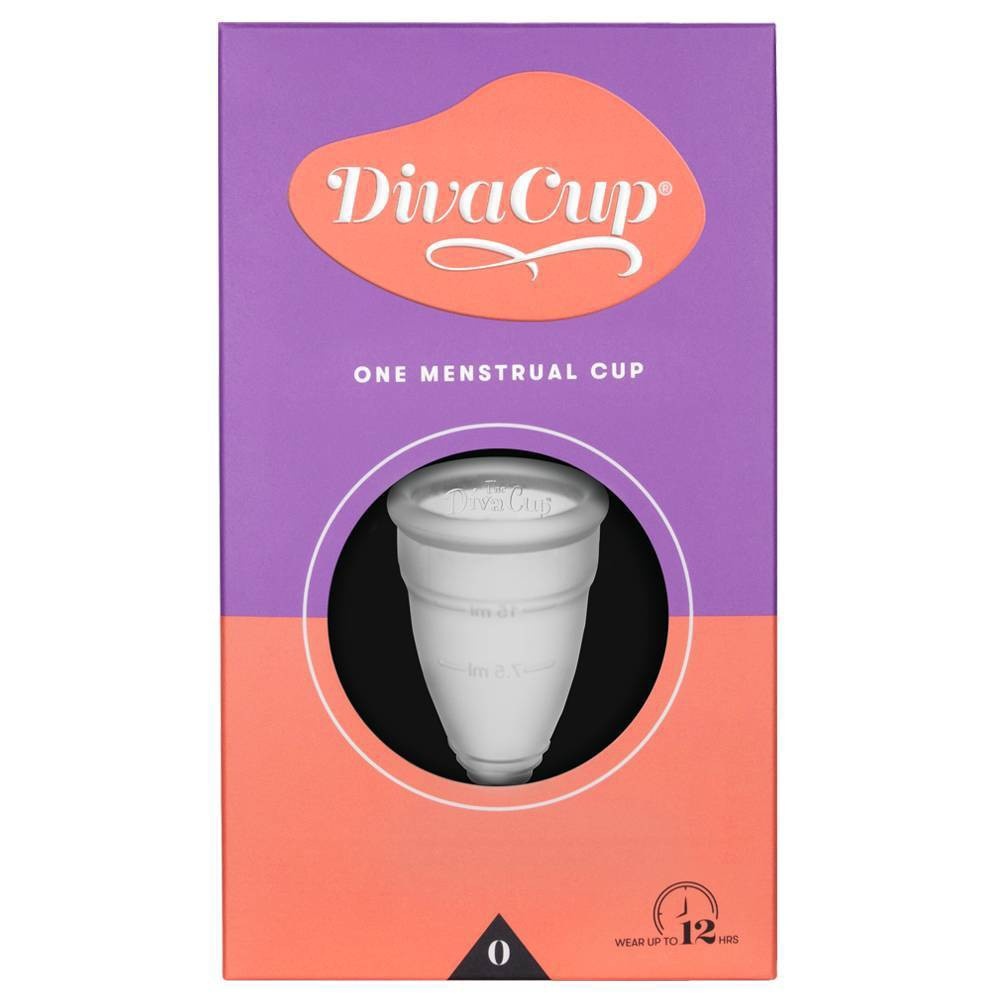 slide 1 of 1, DivaCup Model 0 Menstrual Cup, 1 ct