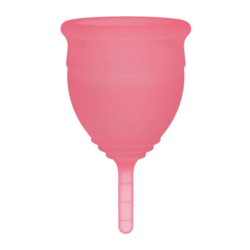 slide 2 of 5, Saalt Menstrual Cup - Himalayan Pink - Small, 1 ct