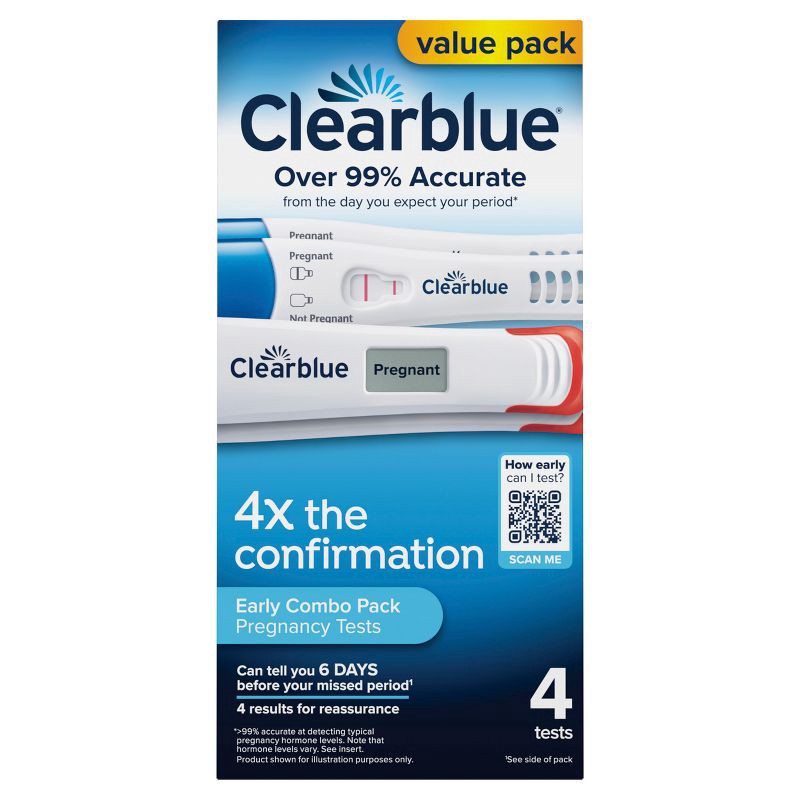 slide 2 of 12, Clearblue Digital & Rapid Pregnancy Tests - 4ct, 4 ct