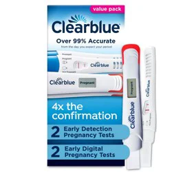 Clearblue Digital &amp; Rapid Pregnancy Tests - 4ct