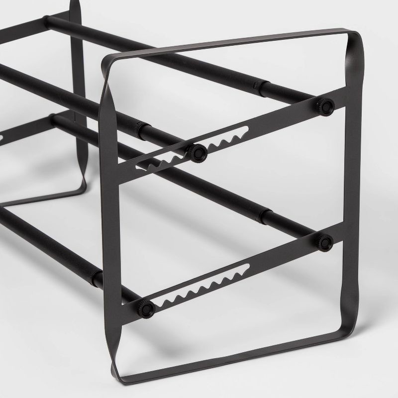 slide 3 of 4, 2 Tier Expandable Shoe Rack Gunmetal - Room Essentials™, 1 ct