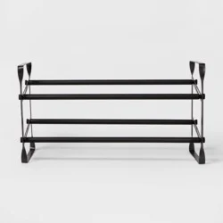 2 Tier Expandable Shoe Rack Gunmetal - Room Essentials™