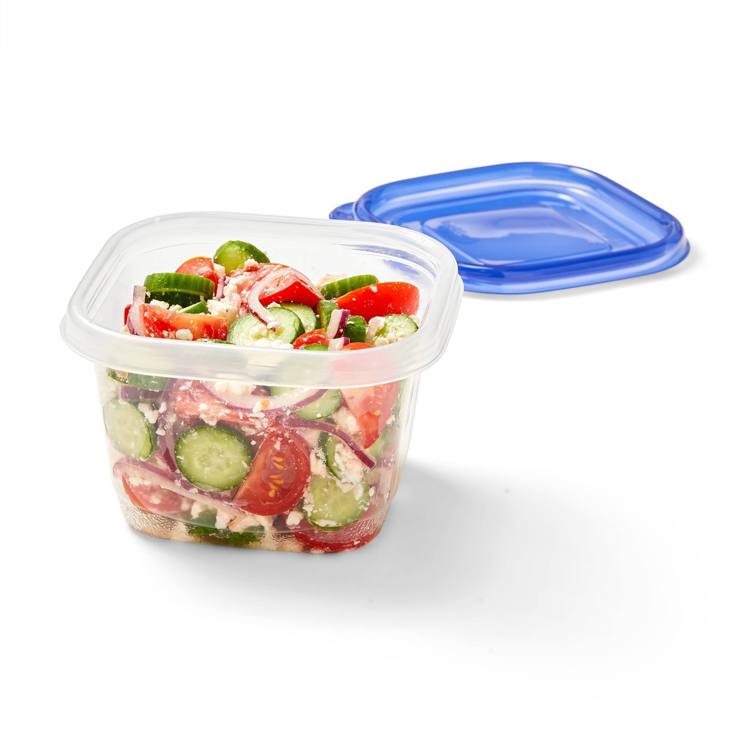 slide 2 of 3, Snap and Store Medium Square Food Storage Container - 4ct/32 fl oz - up & up, 4 ct; 32 fl oz