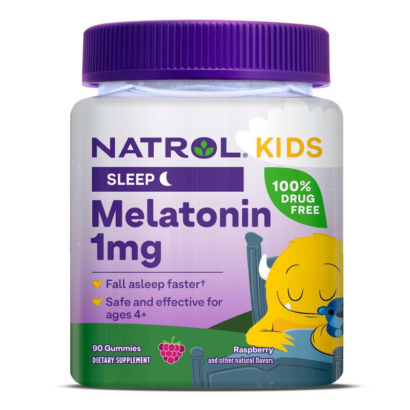 slide 1 of 10, Natrol Kids' Melatonin Sleep Aid 1mg Gummies - Berry - 90ct, 1mg, 90 ct