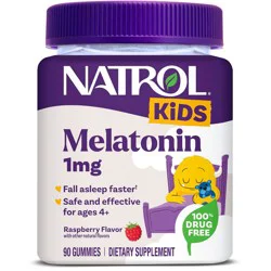 Natrol Kids' Melatonin Sleep Aid 1mg Gummies - Berry - 90ct