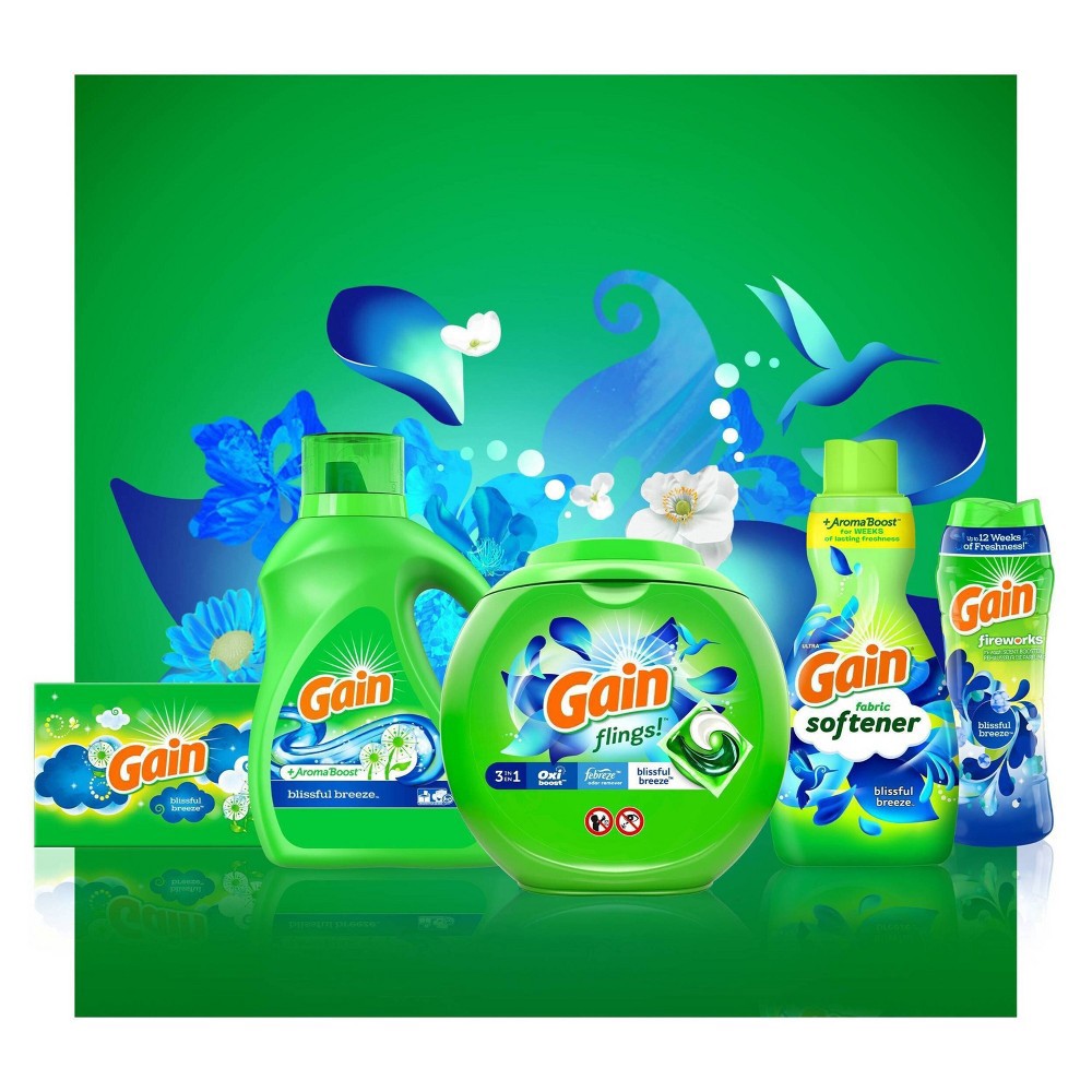 slide 4 of 10, Gain flings! Laundry Detergent Pacs Blissful Breeze - 42ct/33oz, 42 ct, 33 oz