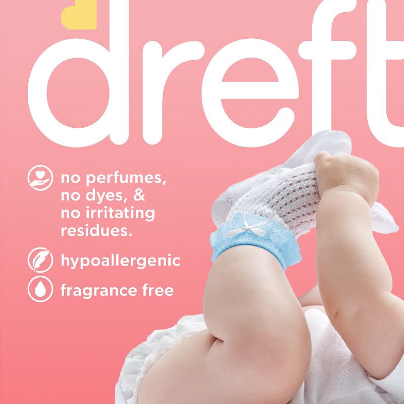 slide 3 of 12, Dreft Unscented Baby Family Friendly HE Liquid laundry Detergent 64 Loads - 92 fl oz, 92 fl oz