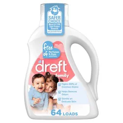 Dreft Family Friendly HE Liquid laundry Detergent 64 Loads - 84 fl oz