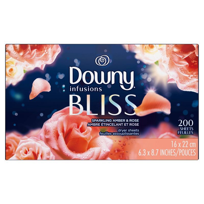 slide 4 of 7, Downy Amber Blossom Dryer Sheets - 200ct, 200 ct